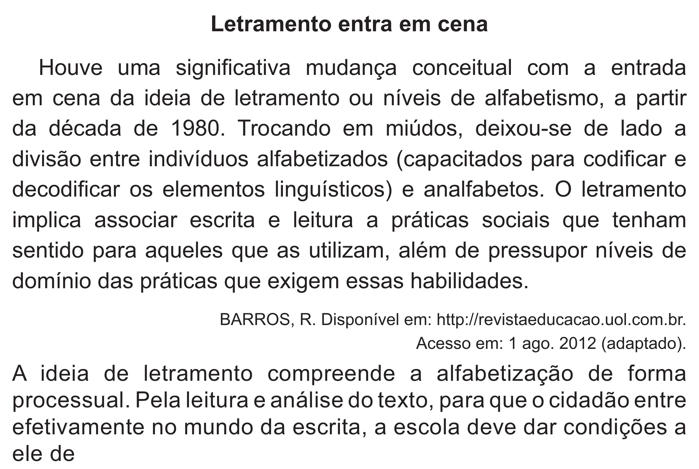 Enunciado original completo da questão 9 do ENEM 2021 - 1º Dia – Caderno 2 – Amarelo (Superampliada) – Reaplicação/PPL/Segunda Oportunidade, página 16.