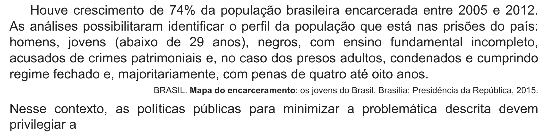 Enunciado original completo da questão 57 do ENEM 2021 - 1º Dia – Caderno 10 – Verde (Libras – Ampliada) – Aplicação Regular, página 48.