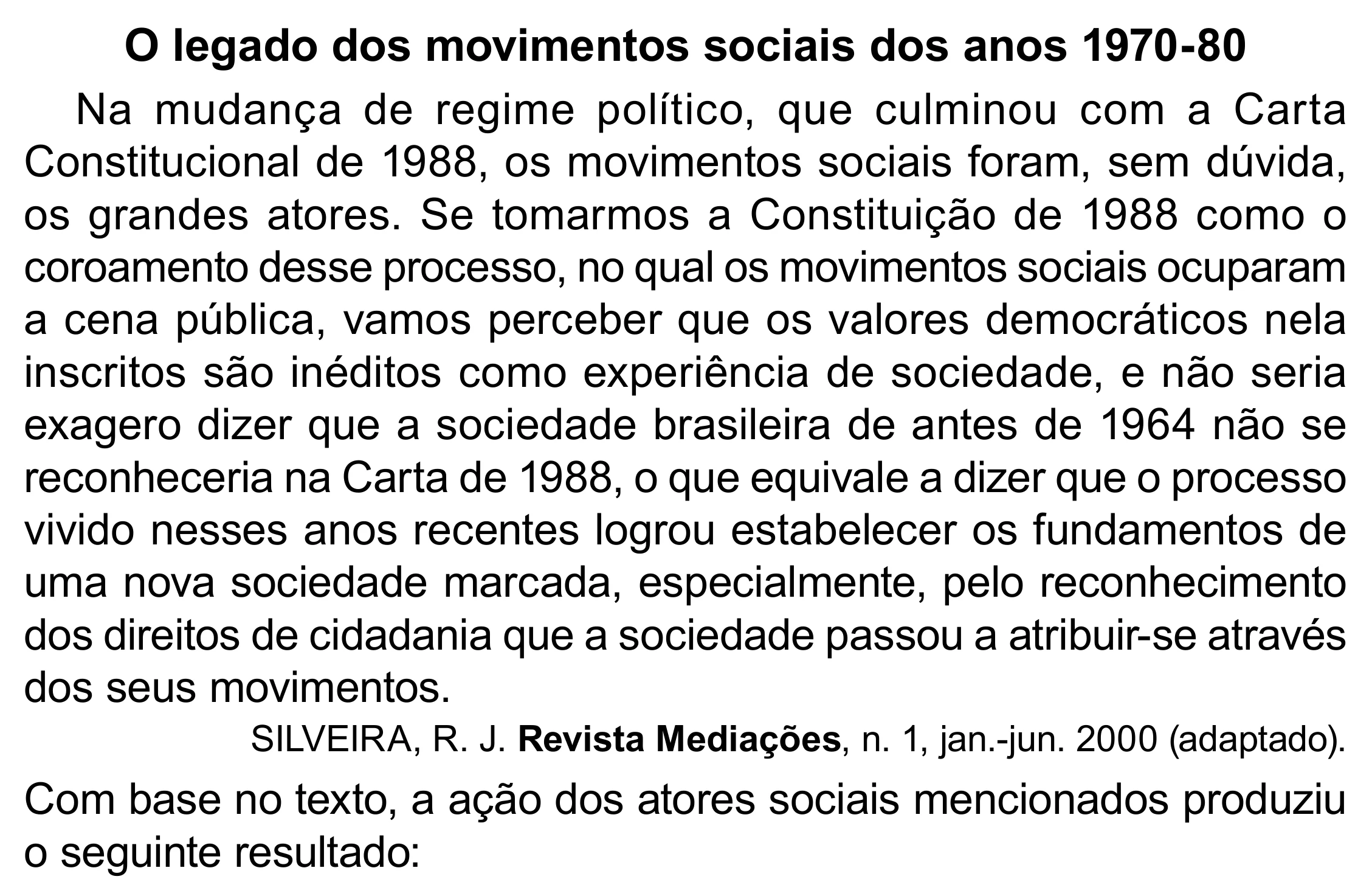 Enunciado original completo da questão 54 do ENEM 2023 - 1º Dia – Caderno 4 – Rosa (Superampliada) – Reaplicação/PPL, página 63.