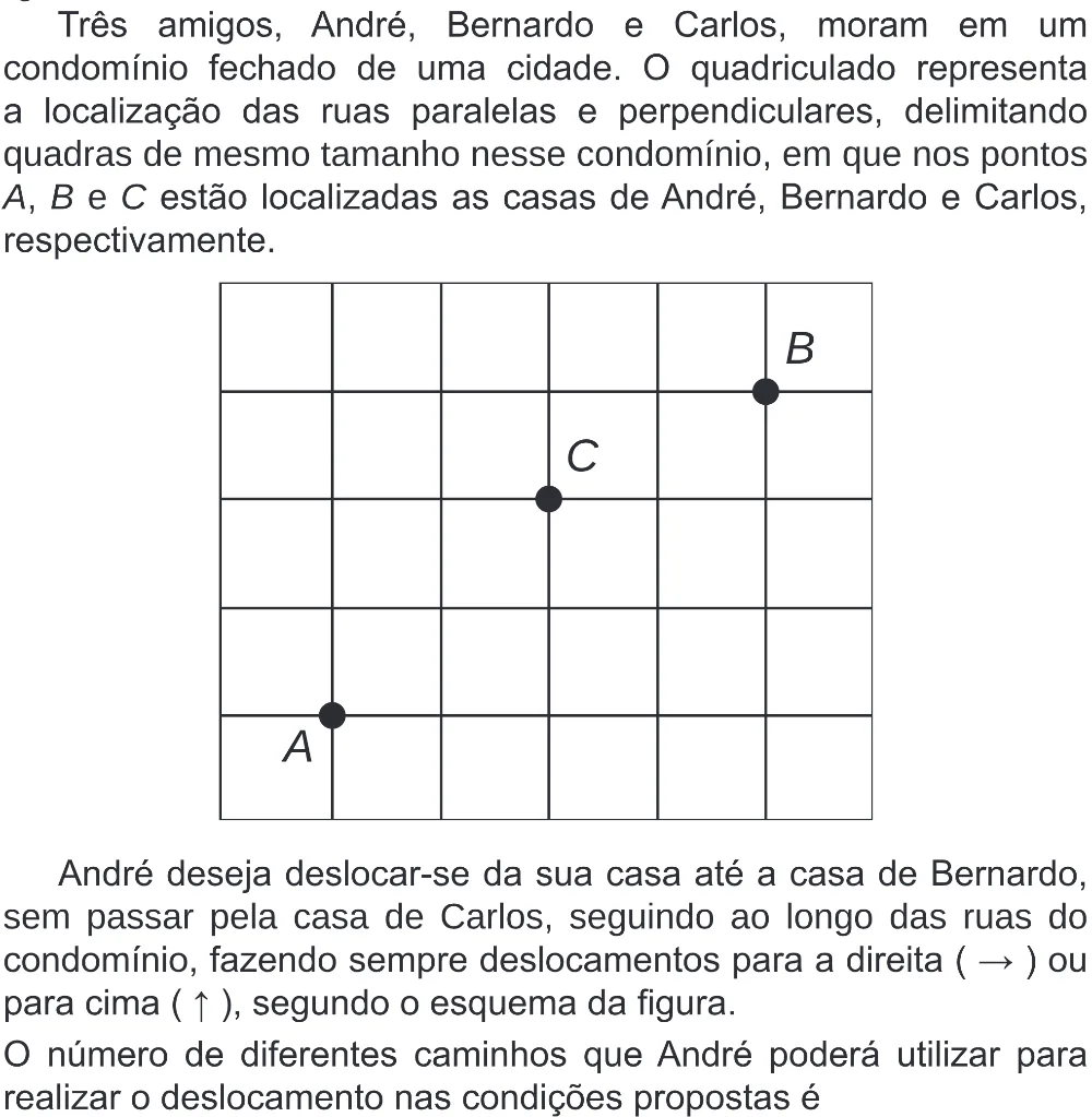 Trecho original com figura, tabela ou fórmula da questão 144 do ENEM 2020 - 2º Dia - Caderno 8 – Rosa (Superampliada) – Aplicação Regular.