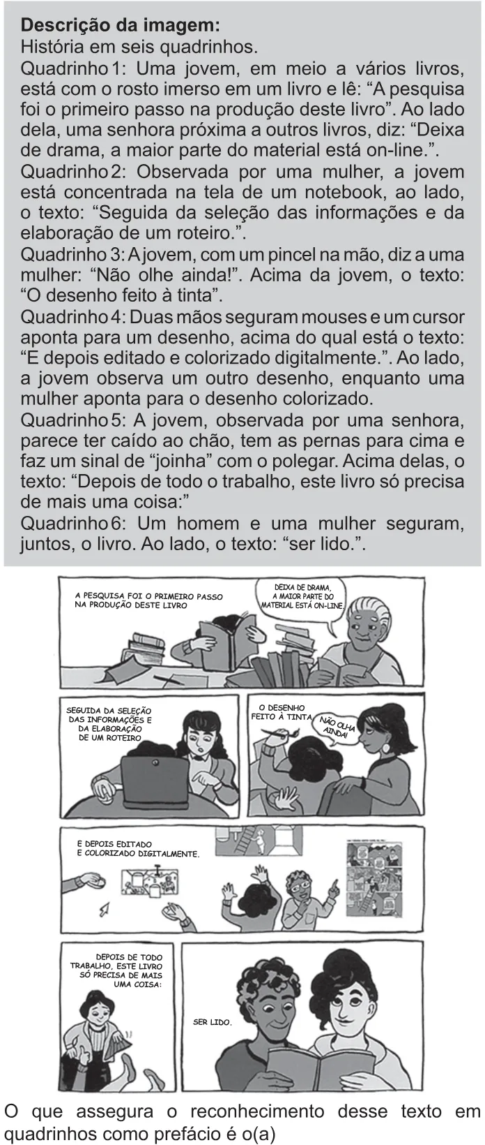 Trecho original com figura, tabela ou fórmula da questão 15 do ENEM 2021 - 1º Dia – Caderno 9 – Laranja (Braile e ledor) – Aplicação Regular.