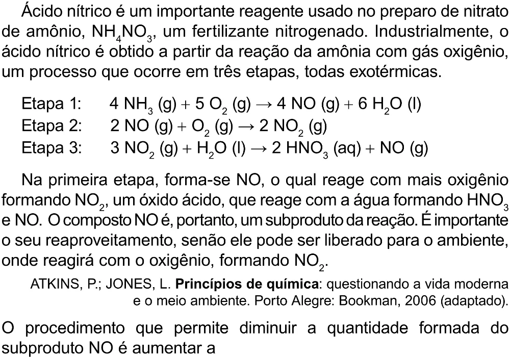 Trecho original com figura, tabela ou fórmula da questão 109 do ENEM 2023 - 2º Dia – Caderno 8 – Rosa (Superampliada) – Reaplicação/PPL.