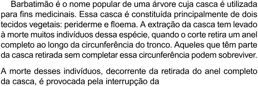 Trecho original com figura, tabela ou fórmula da questão 125 do ENEM 2023 - 2º Dia – Caderno 12 – Verde (Libras) – Aplicação Regular - (Superampliada).