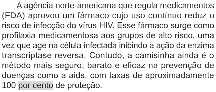 Trecho original com figura, tabela ou fórmula da questão 117 do ENEM 2024 - 2º Dia – Caderno 11 – Laranja (braile e ledor) – Reaplicação/PPL.