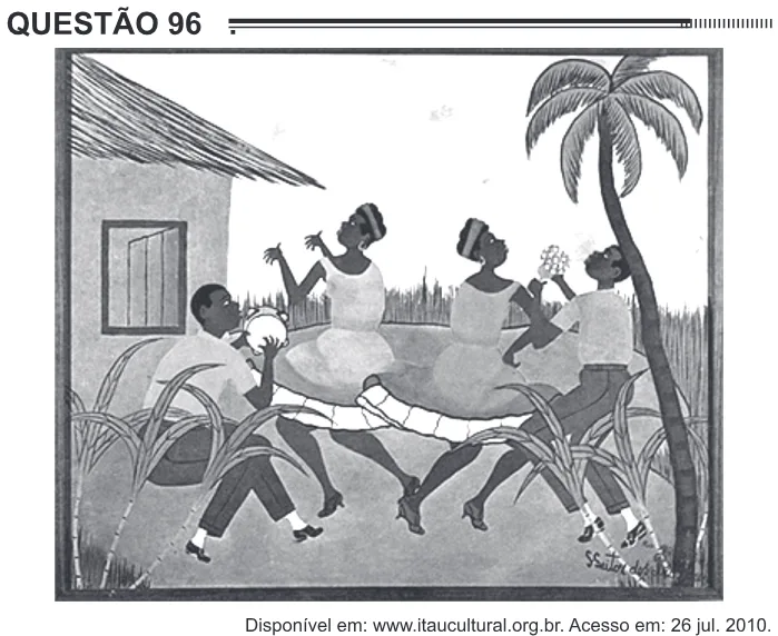 Trecho original com figura, tabela ou fórmula da questão 96 do ENEM 2012 - 2º Dia - Caderno 6 - Cinza – Reaplicação/PPL.