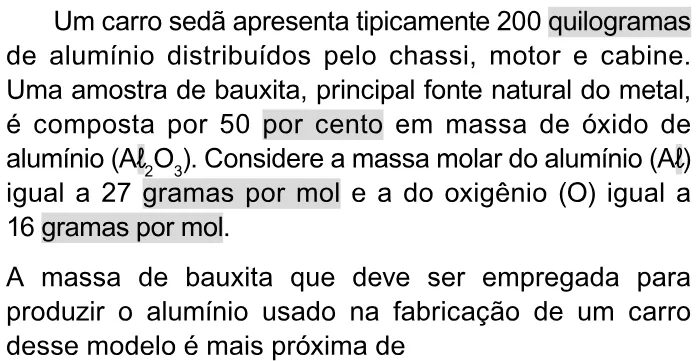 Trecho original com figura, tabela ou fórmula da questão 129 do ENEM 2023 - 2º Dia – Caderno 11 – Laranja (braile e ledor) – Reaplicação/PPL.