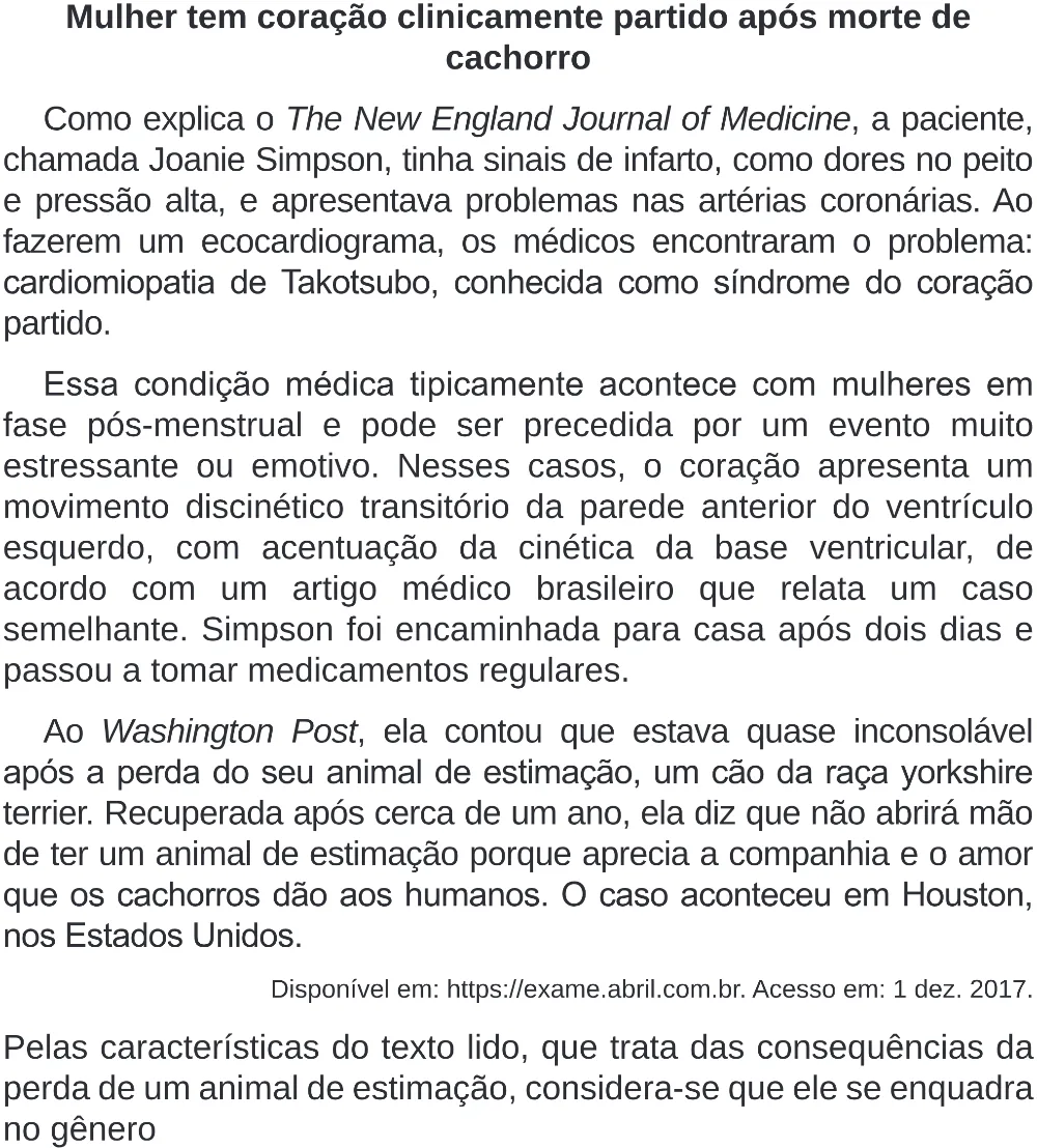 Trecho original com figura, tabela ou fórmula da questão 20 do ENEM 2020 - 1º Dia - Caderno 4 – Rosa (Superampliada) – Aplicação Regular.
