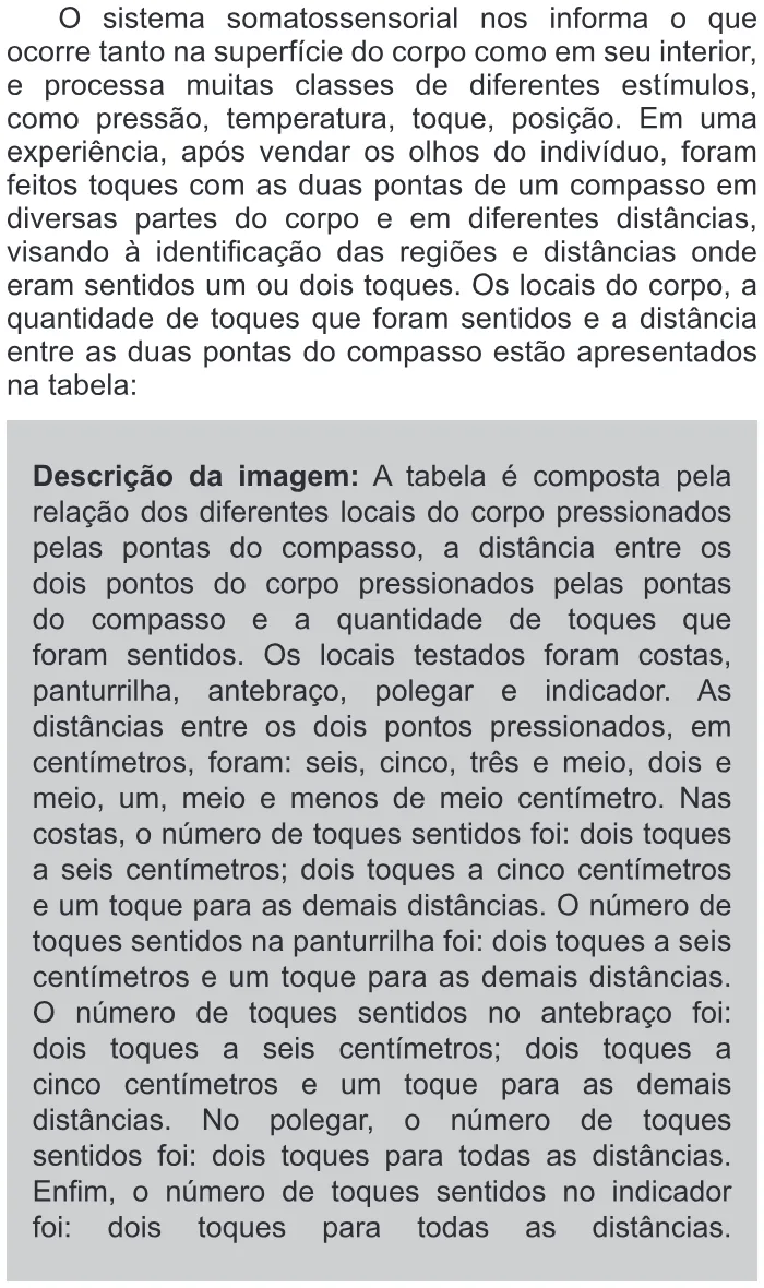 Trecho original com figura, tabela ou fórmula da questão 63 do ENEM 2013 - 1º Dia - Caderno 3 - Branco – Ledor.