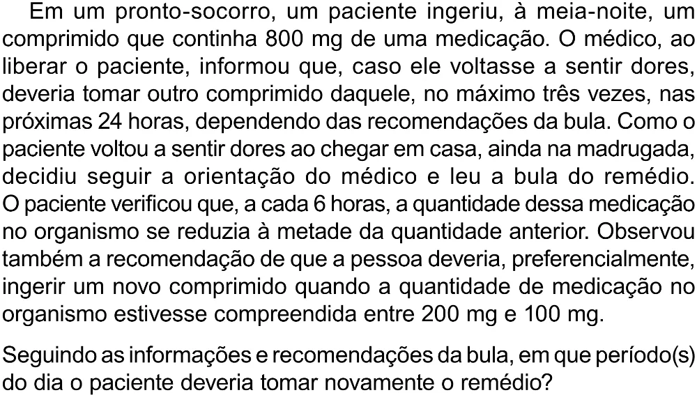 Trecho original com figura, tabela ou fórmula da questão 147 do ENEM 2023 - 2º Dia – Caderno 8 – Rosa (Superampliada) – Reaplicação/PPL.