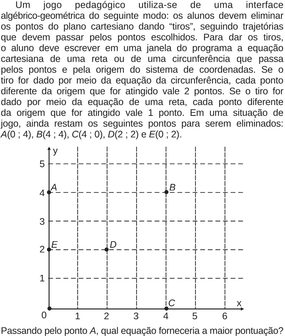 Trecho original com figura, tabela ou fórmula da questão 166 do ENEM 2018 - 2º Dia - Caderno 5 – Amarelo (Superampliada) – Aplicação regular.