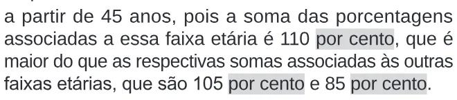 Alternativa E da questão 167 do ENEM 2024 - 2º Dia – Caderno 11 – Laranja (braile e ledor) – Aplicação Regular.
