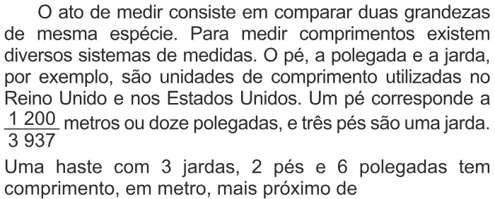 Trecho original com figura, tabela ou fórmula da questão 143 do ENEM 2016 - 2º Dia - Caderno 13 - Cinza – Reaplicação/PPL.