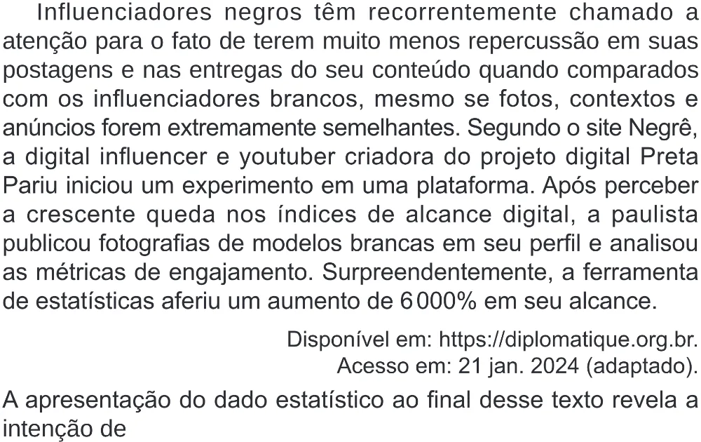 Trecho original com figura, tabela ou fórmula da questão 36 do ENEM 2024 - 1º Dia – Caderno 10 – Roxo (Libras) – Aplicação Regular - (Superampliada).