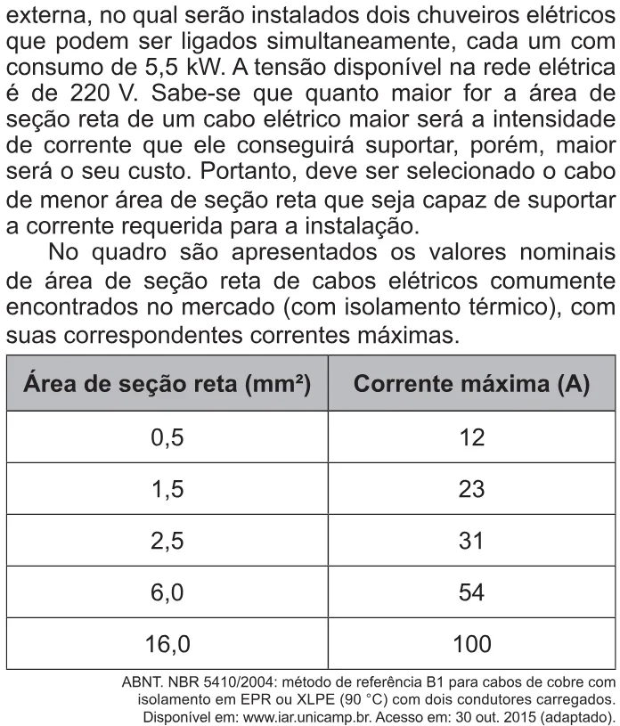Trecho original com figura, tabela ou fórmula da questão 92 do ENEM 2021 - 2º Dia – Caderno 8 – Rosa – Reaplicação/PPL/Segunda Oportunidade.