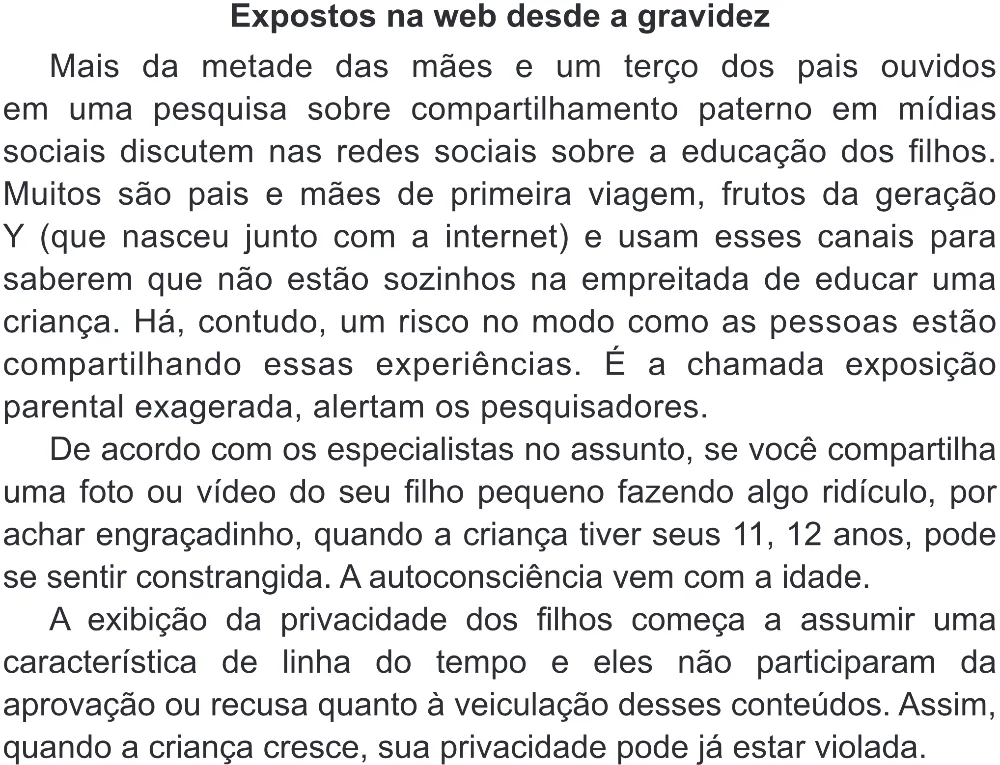 Trecho original com figura, tabela ou fórmula da questão 36 do ENEM 2019 - 1º Dia – Caderno 2 – Amarelo (Superampliada) – Aplicação Regular.
