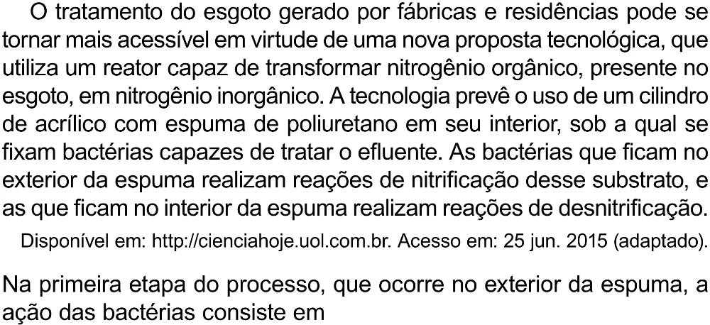 Trecho original com figura, tabela ou fórmula da questão 105 do ENEM 2023 - 2º Dia – Caderno 8 – Rosa (Superampliada) – Reaplicação/PPL.