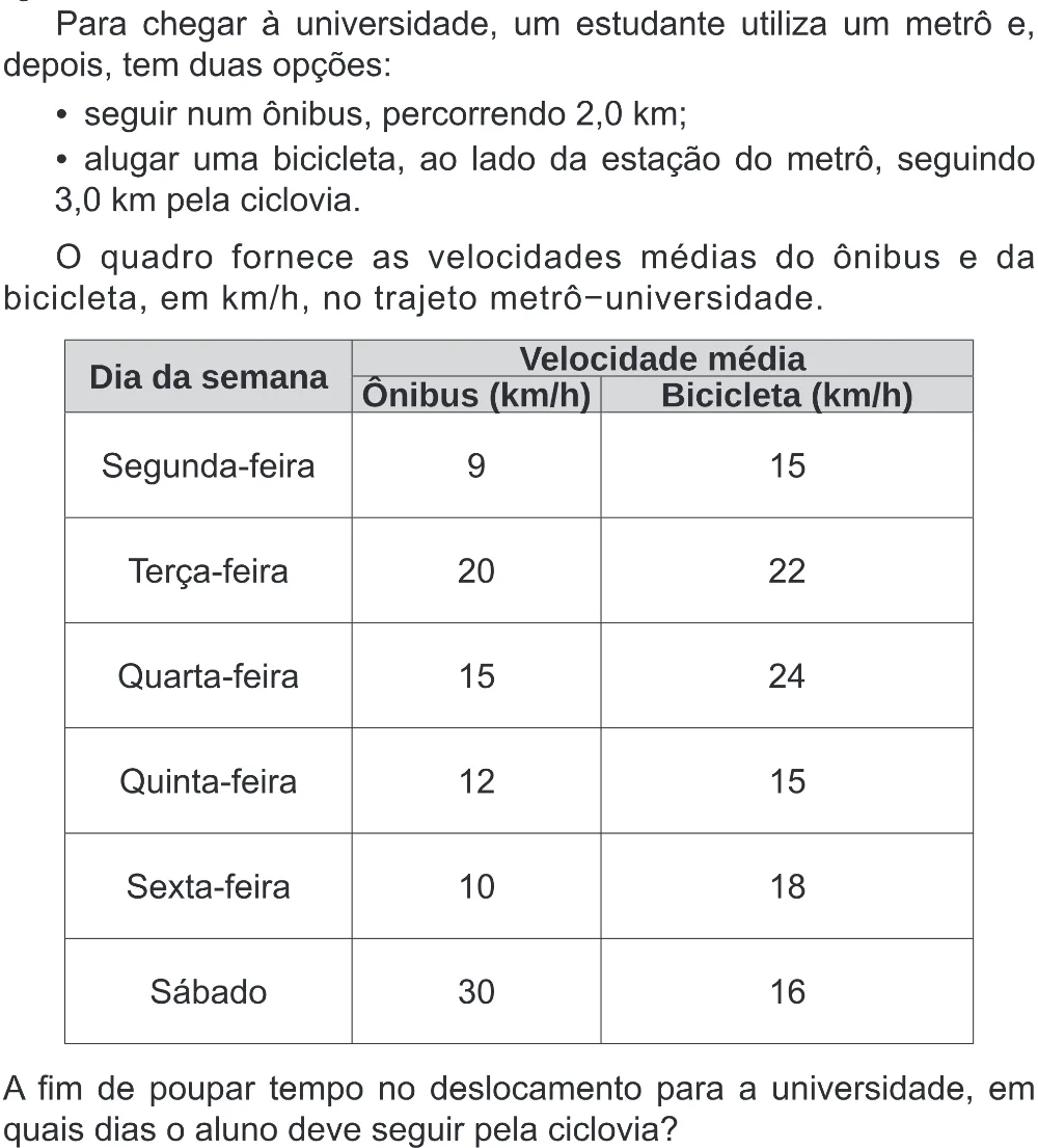 Trecho original com figura, tabela ou fórmula da questão 170 do ENEM 2020 - 2º Dia - Caderno 8 – Rosa (Superampliada) – Aplicação Regular.