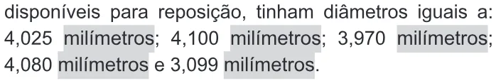Trecho original com figura, tabela ou fórmula da questão 164 do ENEM 2017 - 2º Dia - Caderno 11 – Laranja (Braile e ledor) – Aplicação regular.
