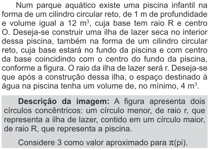 Trecho original com figura, tabela ou fórmula da questão 153 do ENEM 2013 - 2º Dia - Caderno 6 - Cinza – Ledor.
