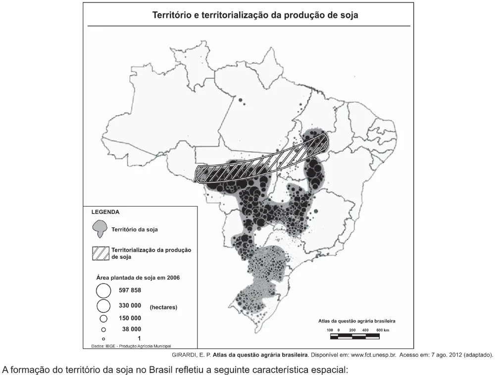 Trecho original com figura, tabela ou fórmula da questão 45 do ENEM 2014 - 1º Dia – Caderno 3 – Branco – Reaplicação/PPL.