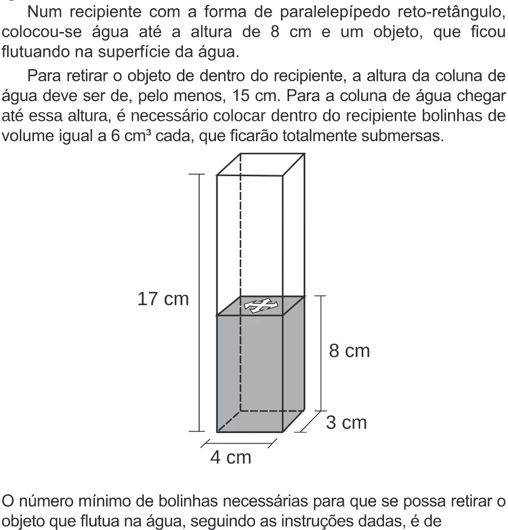 Trecho original com figura, tabela ou fórmula da questão 150 do ENEM 2020 - 2º Dia - Caderno 8 – Rosa (Superampliada) – Aplicação Regular.