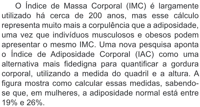 Trecho original com figura, tabela ou fórmula da questão 150 do ENEM 2011 - 2º Dia - Caderno 6 - Cinza – Aplicação regular.