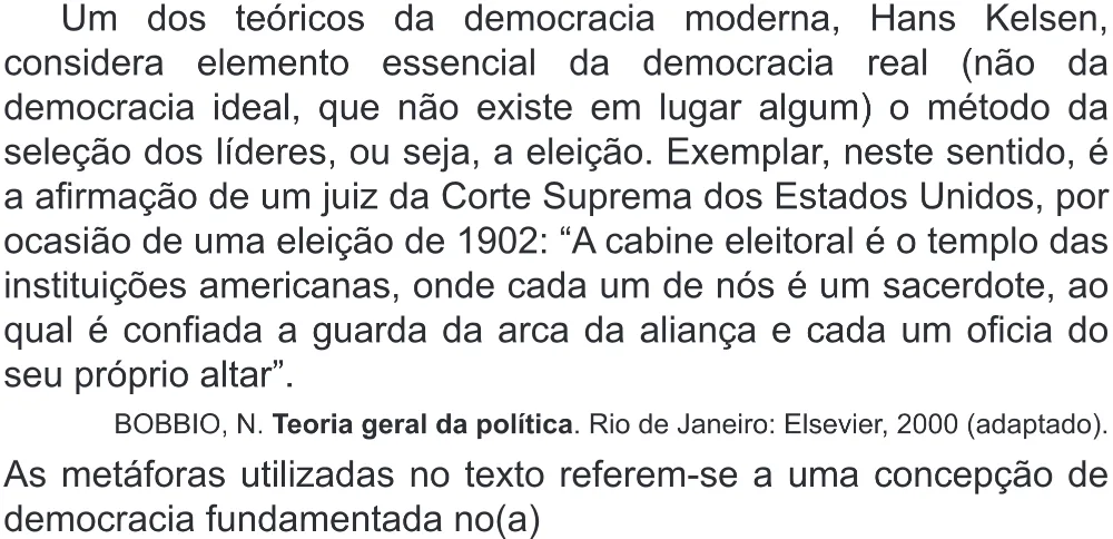 Trecho original com figura, tabela ou fórmula da questão 90 do ENEM 2018 - 1º Dia - Caderno 1 - Azul (Superampliada) – Aplicação regular.