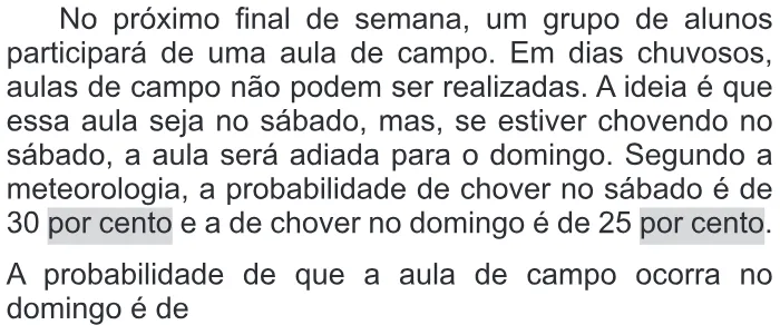 Trecho original com figura, tabela ou fórmula da questão 171 do ENEM 2015 - 2º Dia - Caderno 14 - Cinza – Reaplicação/PPL - Ledor.