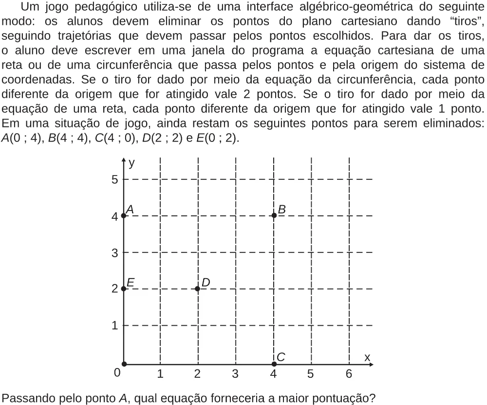 Trecho original com figura, tabela ou fórmula da questão 166 do ENEM 2018 - 2º Dia - Caderno 5 – Amarelo (Ampliada) – Aplicação regular.
