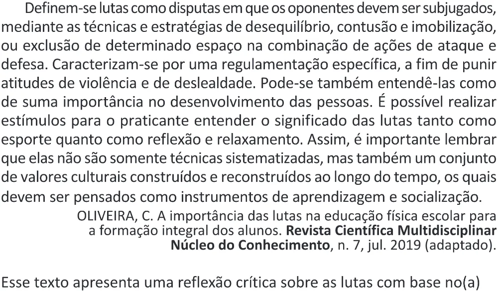 Trecho original com figura, tabela ou fórmula da questão 24 do ENEM 2025 - 1º Dia – Caderno 9 – Laranja (Braile e ledor) – Reaplicação - (Superampliada).