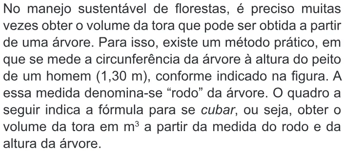 Trecho original com figura, tabela ou fórmula da questão 158 do ENEM 2010 - Dia 2 - Caderno 7 - Azul – Aplicação regular.