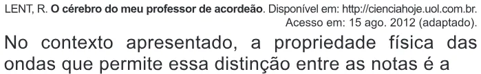 Trecho original com figura, tabela ou fórmula da questão 87 do ENEM 2014 - 1º Dia - Caderno 1 - Azul – Aplicação regular.