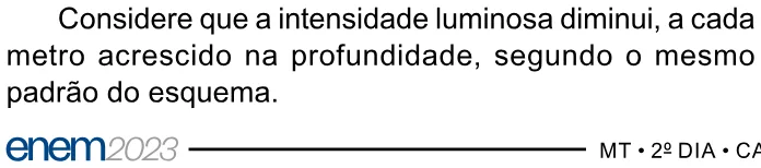 Trecho original com figura, tabela ou fórmula da questão 169 do ENEM 2023 - 2º Dia – Caderno 7 – Azul – Aplicação Regular.