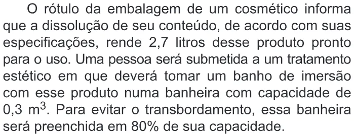 Trecho original com figura, tabela ou fórmula da questão 152 do ENEM 2019 - 2º Dia – Caderno 5 – Amarelo – Aplicação Regular.